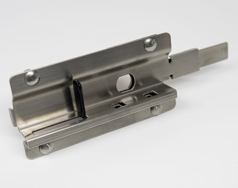 multi-lock compatible door latches roll-up metal